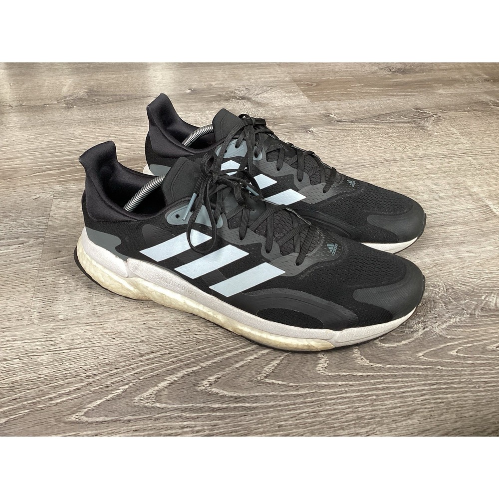 Adidas Black Solar Boost Ultra Running Race Shoes Mens 12.5 Sneakers FW9137